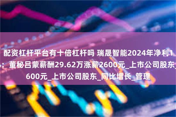 配资杠杆平台有十倍杠杆吗 瑞晟智能2024年净利1600万增长42%：董秘吕蒙薪酬29.62万涨薪2600元_上市公司股东_同比增长_管理