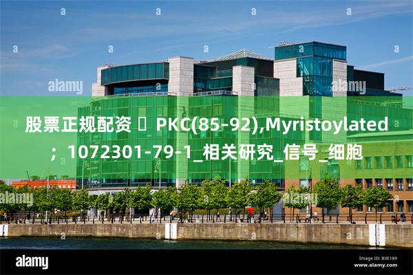 股票正规配资 ƐPKC(85–92),Myristoylated；1072301-79-1_相关研究_信号_细胞