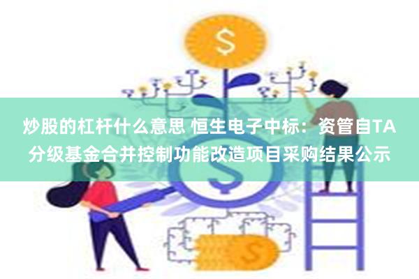炒股的杠杆什么意思 恒生电子中标：资管自TA分级基金合并控制功能改造项目采购结果公示